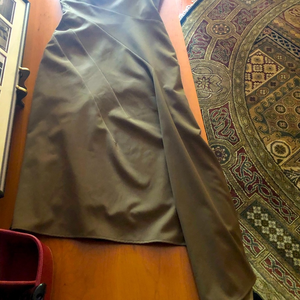 Strapless Brown Dress